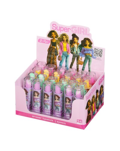 Гумка «Помада SUPER GIRL» 7,5х2х2 см, ТМ ZiBi