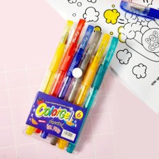 Набір з гелевих перламутрових ручок на 6 кольорів, ТМ Leader