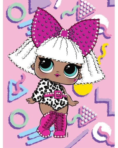 Картина за номерами з алмазною мозаїкою «L.O.L. Surprise! DIVA» 15x20 см, ТМ Ідейка