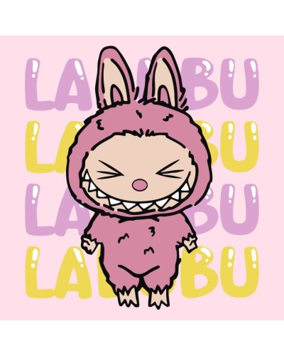 Картина за номерами «Вона лабубу» 25х25 см, ТМ Ідейка