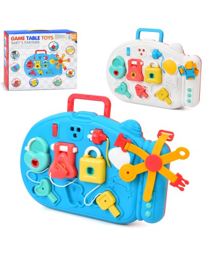 Бізіборд 31х22 см музичний зі звуком, світлом та рухомими деталями, в асортименті, у коробці 31,5х26,5х8,5 см