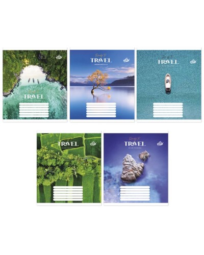 Зошит на 48 аркушів у лінію «Готовий до подорожі» №2614, ТМ Brisk