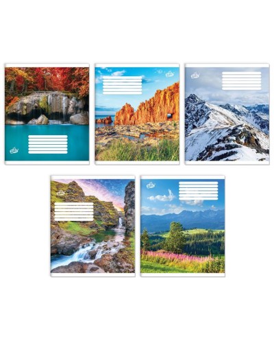 Зошит на 18 аркушів у лінію «Безкрайні горизонти» №2541, ТМ Brisk