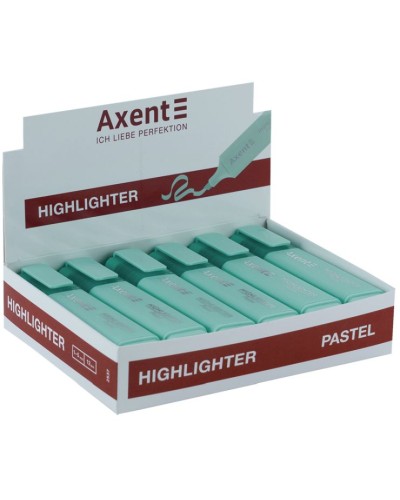 Маркер «Highlighter» клиноподібний 1-5 мм бірюзовий, ТМ Axent