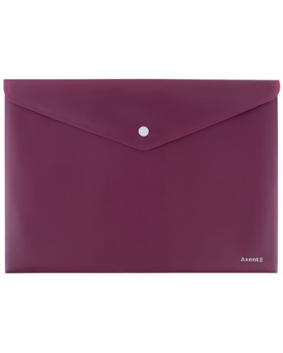 Папка на кнопці «Earth colors» А4, бордова, ТМ Axent