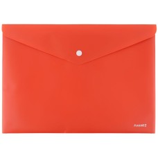 Папка на кнопці «Earth colors» А4, коралова, ТМ Axent