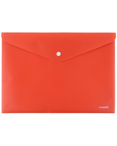 Папка на кнопці «Earth colors» А4, коралова, ТМ Axent