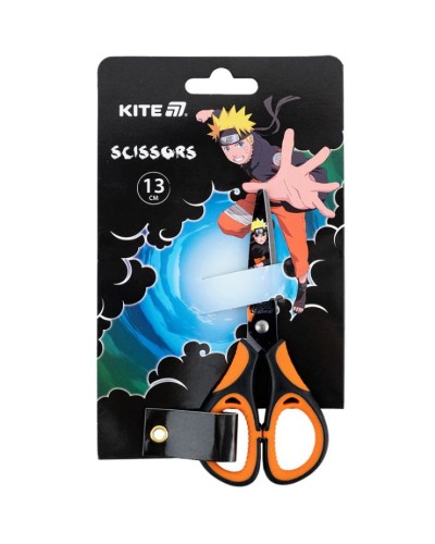 Ножиці дитячі «NR» 13 см з принтом на лезі та гумовими вставками, ТМ Kite