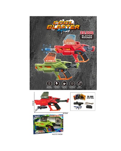 Іграшковий пістолет на акумуляторі, стріляє гелевими кулями, у коробці 44,5х27,5х6 см