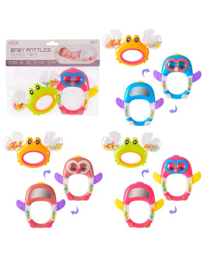 Брязкальце-прорізувач з м'якими силіконовими частинами, у пакеті 21х17см