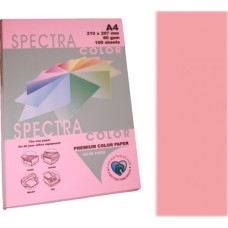 Папір кольоровий А4 100 аркушів 80 г/м2, рожевий, SPECTRA COLOR