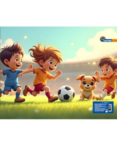 Папка-портфель «Футбол» А4 з ручками на блискавці, ТМ J.Otten