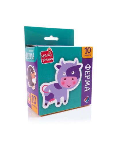Набір магнітів «Ферма» з 10 елементів, ТМ Vladi Toys