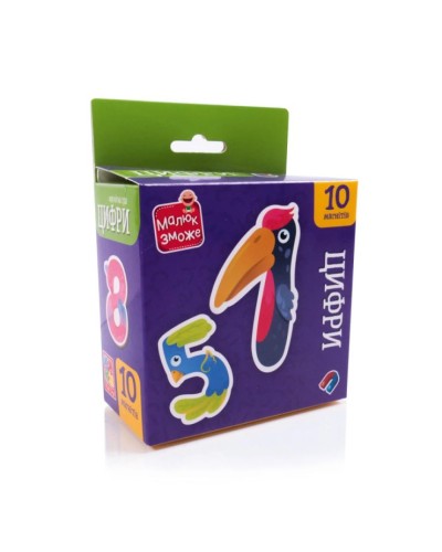 Набір магнітів «Цифри» з 10 елементів, ТМ Vladi Toys