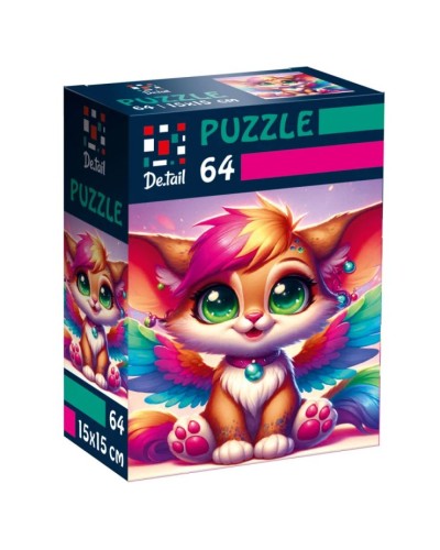 Пазли «De.tail. Крилате лисеня» на 64 елементи, у коробці 7х3,5х10 см, ТМ Vladi Toys