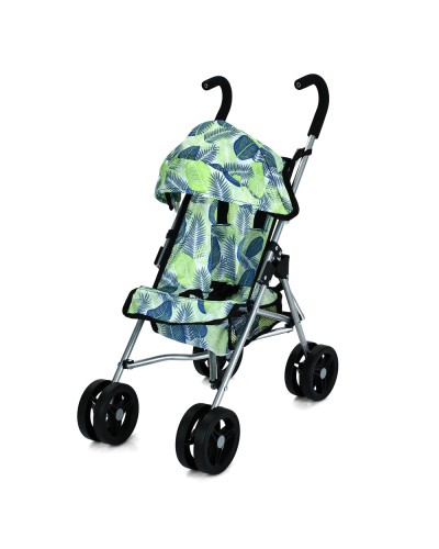 Коляска для ляльки 48,5х26х63 см прогулянкова металева з ручкою EVA, кошиком, пластиковими колесами, у пакеті 70х12х17 см.