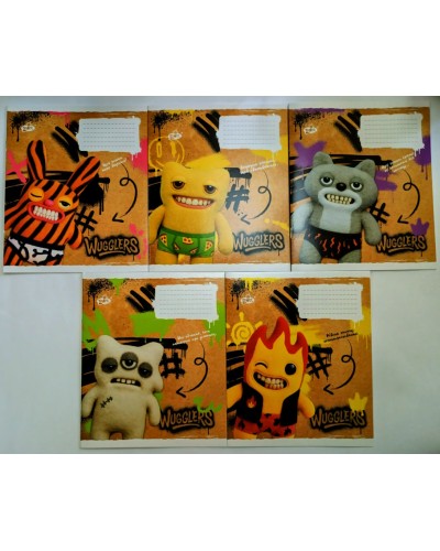 Зошит на 24 аркуші у клітинку «Вугглери» №2648, ТМ Brisk