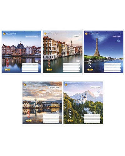 Зошит на 60 аркушів у лінію «Таємничий ліс», №2624, ТМ Brisk