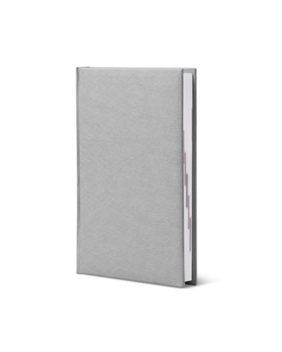 Щоденник датований «Infolk» А5 на 176 аркушів з обкладинкою зі шкірзаму, сірий, ТМ Brisk
