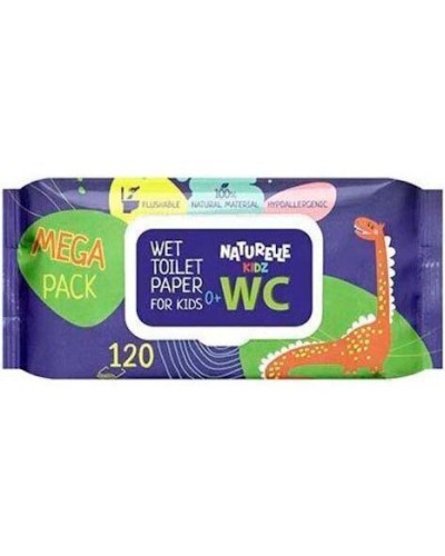 Вологий туалетний папір «Naturelle KIDZ», 120 штук