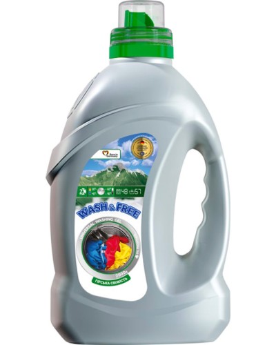 Гель для прання «Universal. Гірська свіжість» 2 л, WASH&FREE