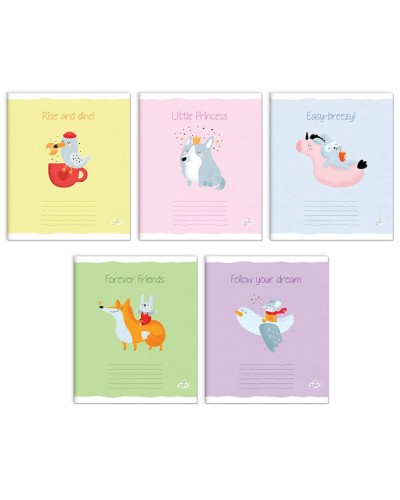 Зошит на 18 аркушів у лінію «кумедні малюки» №2561, ТМ Brisk