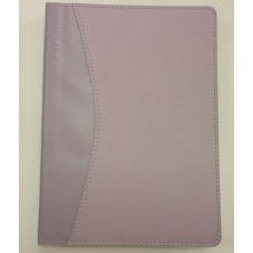 Щоденник датований «AURORA 2026» A5 на 336 сторінок з обкладинкою зі шкірзаму, бузковий, ТМ Buromax