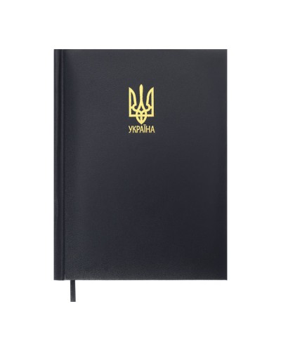 Щоденник датований «POWERFUL 2026» A5 на 336 сторінок з обкладинкою зі шкірзаму, синій, ТМ Buromax