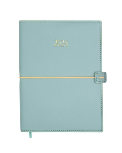Щоденник датований «PANDORA 2026» A5 на 336 сторінок з обкладинкою зі шкірзаму, м'ятний, ТМ Buromax