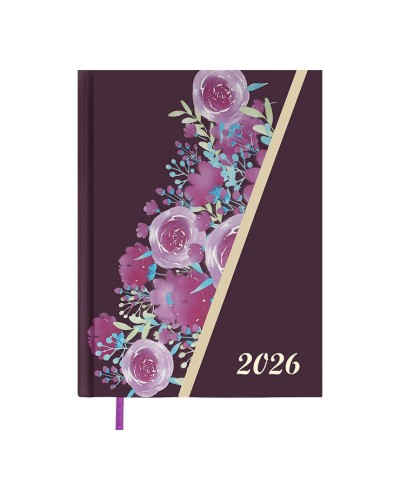 Щоденник датований «PASSION 2026» A5 на 336 сторінок з картонною обкладинкою, бордовий, ТМ Buromax