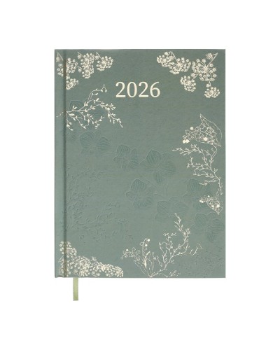 Щоденник датований «FANTASTIC 2026» A5 на 336 сторінок з картонною обкладинкою, оливковий, ТМ Buromax
