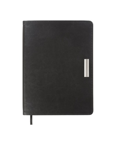 Щоденник датований «SALERNOC 2026» A5 на 336 сторінок з обкладинкою зі шкірзаму, чорний, ТМ Buromax