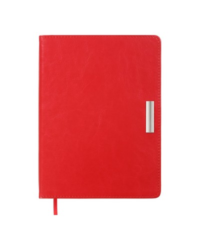 Щоденник датований «SALERNOC 2026» A5 на 336 сторінок з обкладинкою зі шкірзаму, червоний, ТМ Buromax