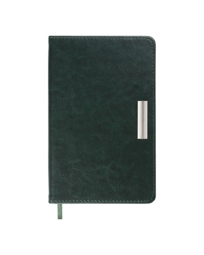 Щоденник датований «SALERNO 2026» A6 на 336 сторінок з обкладинкою зі шкірзаму, зелений, ТМ Buromax