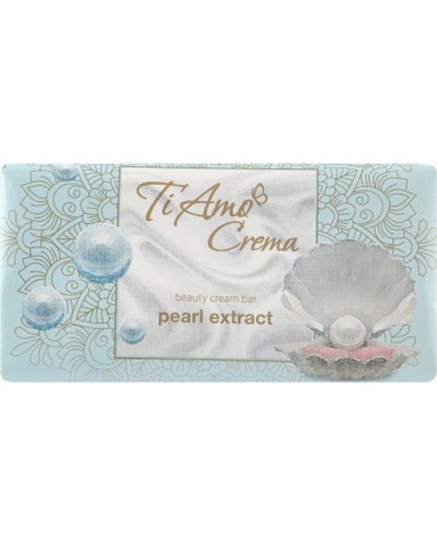 Крем-мило туалетне з екстрактом перлів тверде 125 г, ТМ Ti Amo Crema