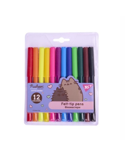 Фломастери «Pusheen» на 12 кольорів, ТМ Yes