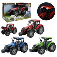 Трактор 20 см зі світлом та звуком, на батарейках, в асортименті, у коробці 23х15х11 см