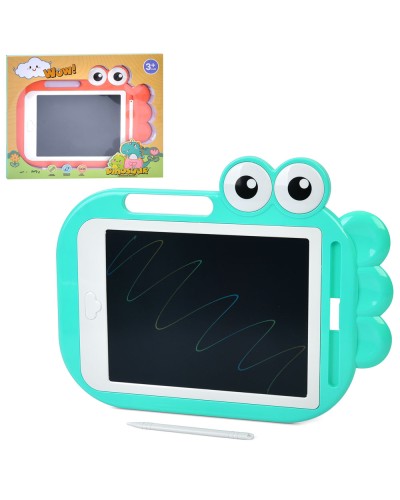 LCD планшет «Діно» 10 дюймів 33х25,5 см кольоровий, на батарейці, в асортименті, у коробці 37,5х30,5х2 см