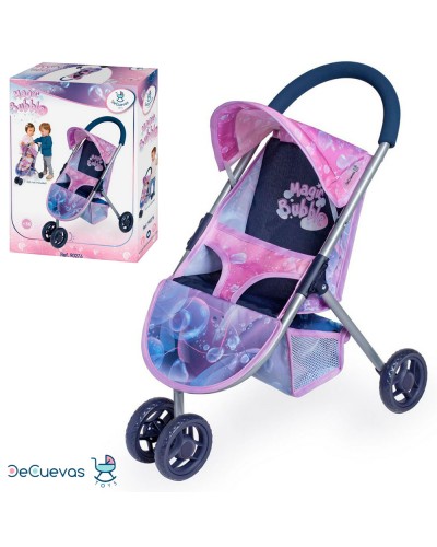 Коляска для ляльки 33х48х55 см металева прогулянкова з кошиком, у коробці 30х38х10,5 см