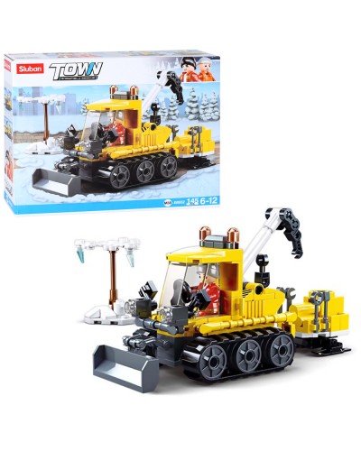 Конструктор «Снігоприбиральна машина» на 145 деталей з фігуркою, у коробці 24х19х4,5 см, SLUBAN