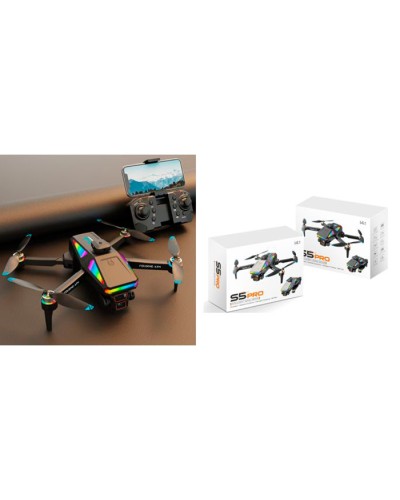 Квадрокоптер 41 см р/к складний 2.4G на акумуляторі зі світлом, камерою, Wi-Fi, USB, запасними лопастями та чохлом, в асортименті, у коробці 25х20х9 см.