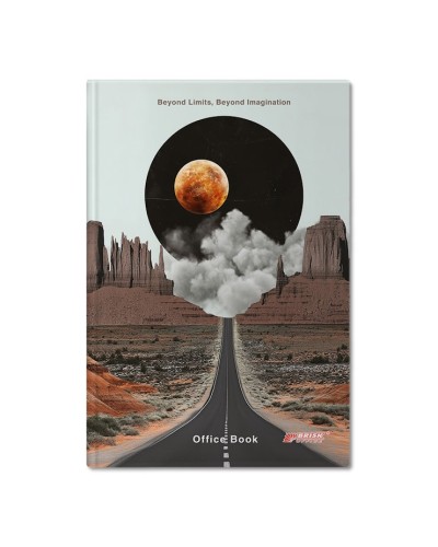 Канцелярська книга у клітинку на 96 аркушів з твердою палітуркою та картонною обкладинкою, №4448, в асортименті, ТМ Brisk