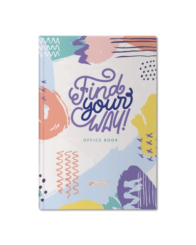 Канцелярська книга у клітинку на 96 аркушів з твердою палітуркою та картонною обкладинкою, №4450, в асортименті, ТМ Brisk