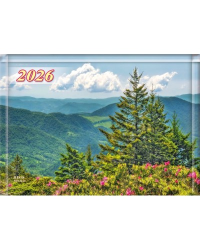 Календар квартальний «Рідні простори» 22,2х15,6 см супереконом