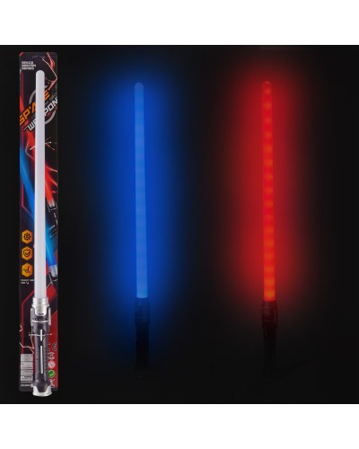 Меч зі світлом, на батарейці, в асортименті, на планшетці 6х4х70 см