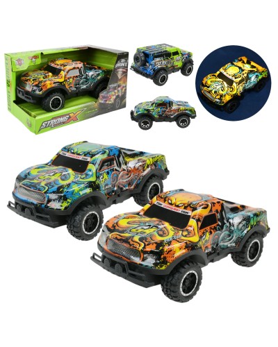 Машина «Джип» зі світлом та звуком, на батарейці, в асортименті, у коробці 18,5х11х10,5 см