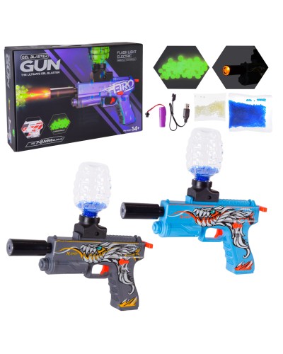 Іграшковий пістолет на акумуляторі з гелевими кулями, у коробці 35,7х23х7 см