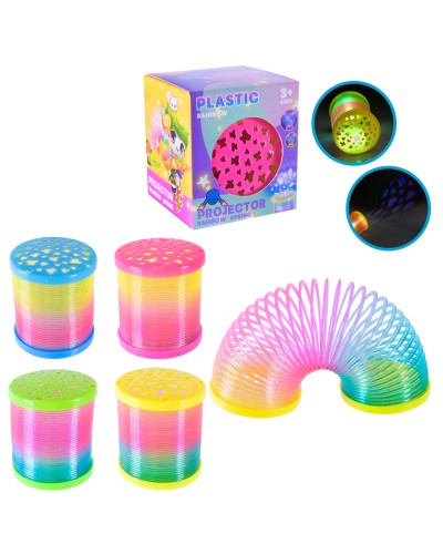 Пружинка «Веселка» на батарейці, в асортименті, у коробці 11х7 см