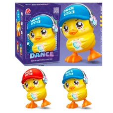 Каченятко 17 см музичне зі світлом, танцює, на батарейці, в асортименті, у коробці 11х17х11 см