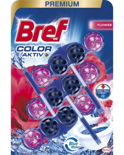 Туалетний блок «BREF Кольорова вода. Лаванда», дуопак 3х50 г